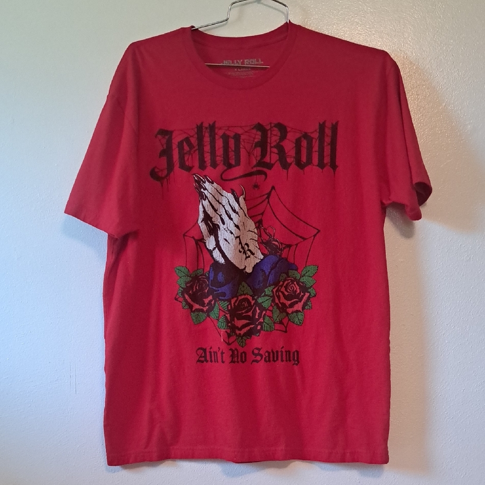 Jelly Roll Graphic Tee Ain't No Saving XL Red